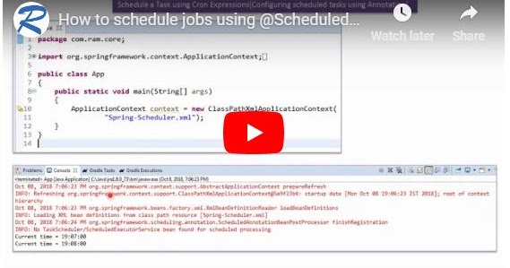 JAVA EE How to schedule jobs using Scheduled annotation Cron
